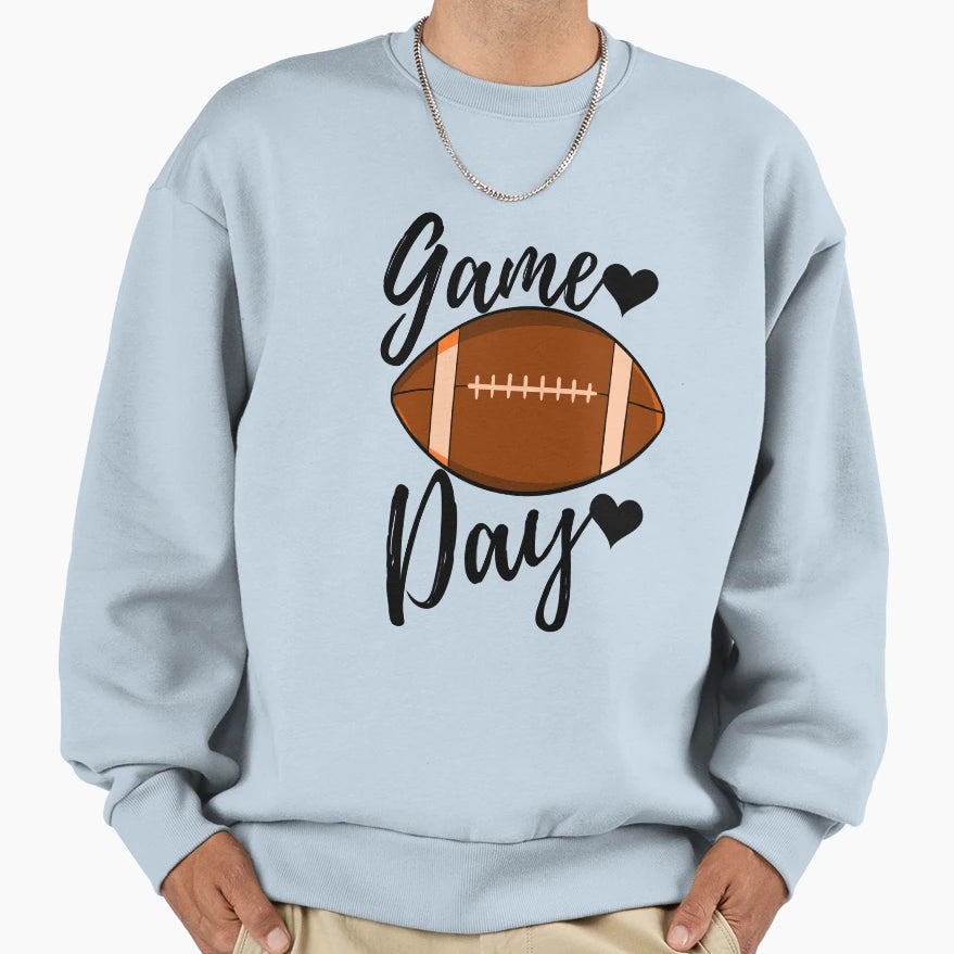 Game Day Football Sweatshirt - Custom Art Print for Adults - T-Shirt, Sweatshirt, Hoodie