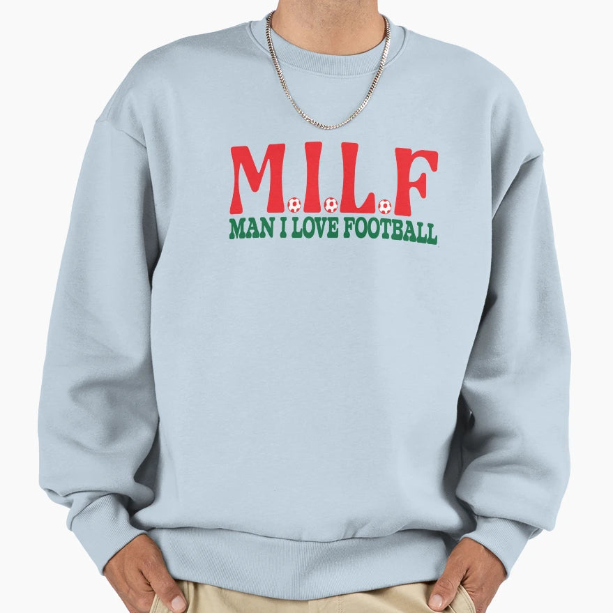 I Love Football Sweatshirt - Aesthetic Graphic for Adults - T-Shirt, Sweatshirt, Hoodie