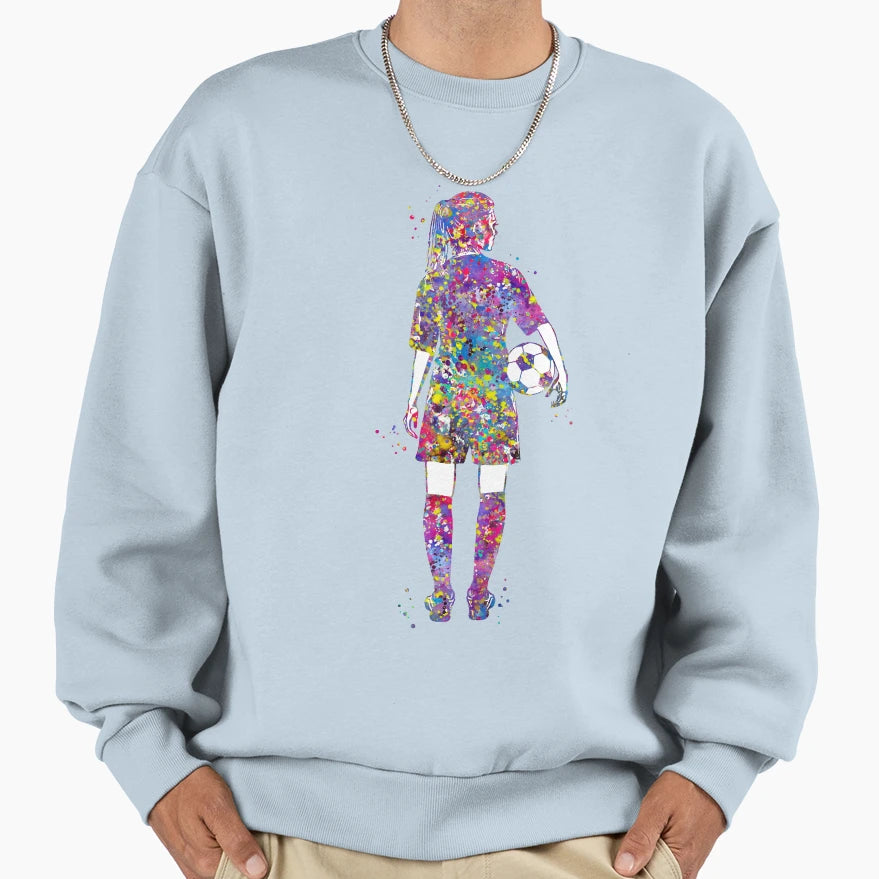 Soccer Player Sweatshirt - Casual Everyday Wear for Adults - T-Shirt, Sweatshirt, Hoodie