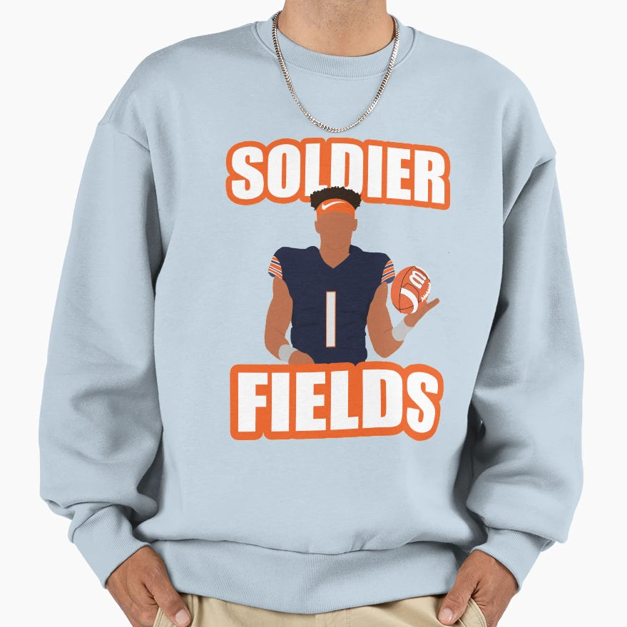 Justin Fields Sweatshirt - Minimalist Print Men Women - T-Shirt, Sweatshirt, Hoodie