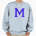 Varsity Letter M Sweatshirt - Fun Novelty Design for Adults - T-Shirt, Sweatshirt, Hoodie