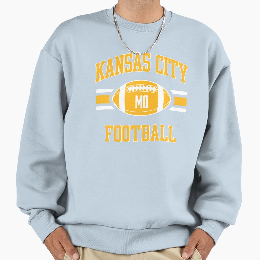 Kc Football Red Sweatshirt - Casual Everyday Wear Unisex - T-Shirt, Sweatshirt, Hoodie