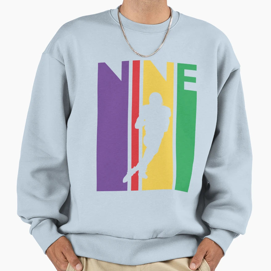 9Th Birthday Gift Nine Colorful Sweatshirt - Streetwear Style Unisex - T-Shirt, Sweatshirt, Hoodie