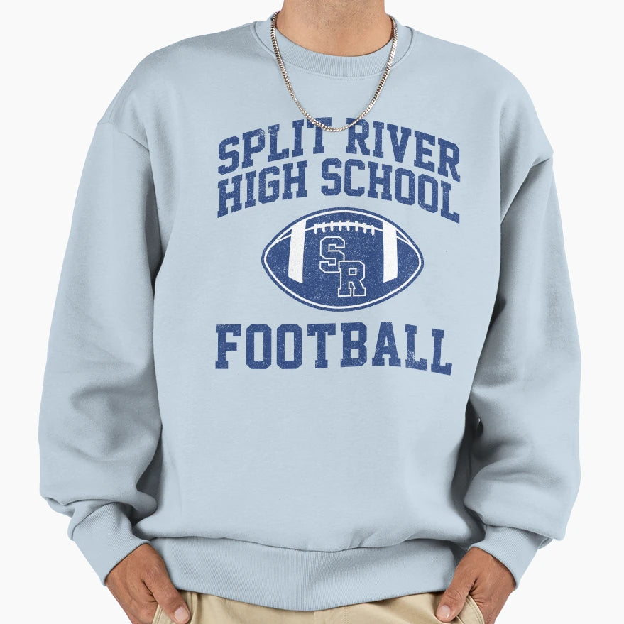 Split River High School Football Sweatshirt - Aesthetic Graphic for Adults - T-Shirt, Sweatshirt, Hoodie