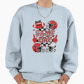 Game Day Football Checkered Team Spirit Sweatshirt - Graphic Print Unisex - T-Shirt, Sweatshirt, Hoodie