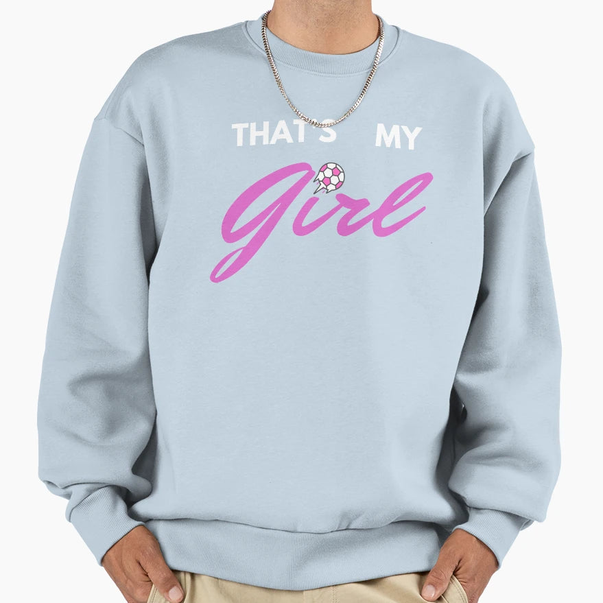 Mom Support Football Daughter Sweatshirt - Trendy Graphic for Adults - T-Shirt, Sweatshirt, Hoodie