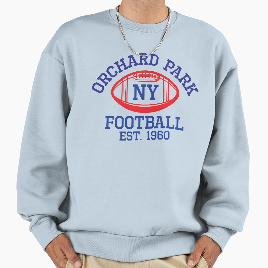 Orchard Park New York Football Team Sweatshirt - Aesthetic Graphic Unisex - T-Shirt, Sweatshirt, Hoodie