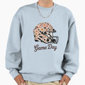 Floral Football Helmet Football Game Day Sweatshirt - Graphic Print Unisex - T-Shirt, Sweatshirt, Hoodie