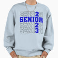 Seniors Class 2023 Blue Color Sweatshirt - Custom Art Print for Adults - T-Shirt, Sweatshirt, Hoodie