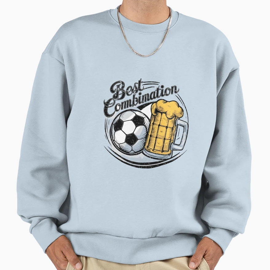 Best Combination Beer And Football Sweatshirt - Novelty Apparel Men Women - T-Shirt, Sweatshirt, Hoodie