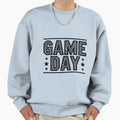 Checkered Game Day Football Black Sweatshirt - Graphic Print Men Women - T-Shirt, Sweatshirt, Hoodie