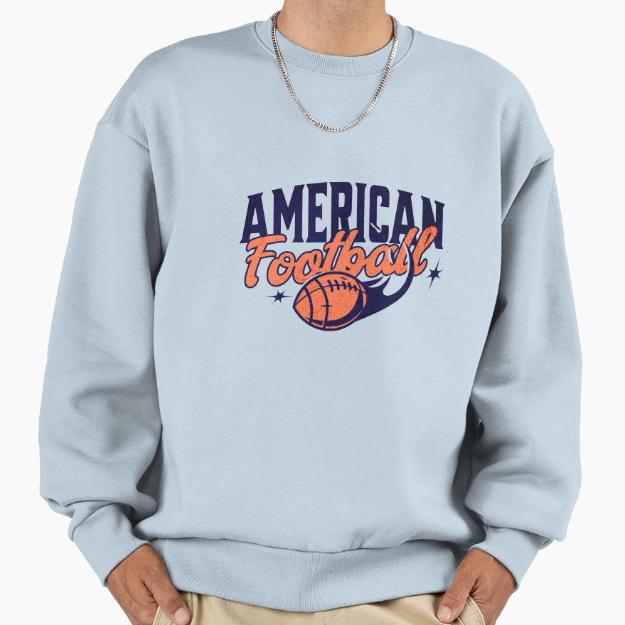 American Football Game Sports Sweatshirt - Casual Everyday Wear for Adults - T-Shirt, Sweatshirt, Hoodie