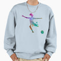 Soccer Player 03 Watercolor Sweatshirt - Custom Art Print Unisex - T-Shirt, Sweatshirt, Hoodie