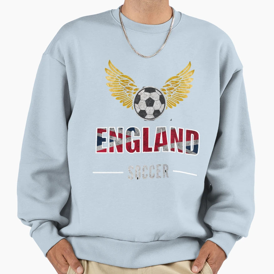 Soccer Fan England Sweatshirt - Trendy Graphic Men Women - T-Shirt, Sweatshirt, Hoodie