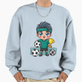 Charming Champion Cartoon Athlete Sweatshirt - Unique Graphic Men Women - T-Shirt, Sweatshirt, Hoodie