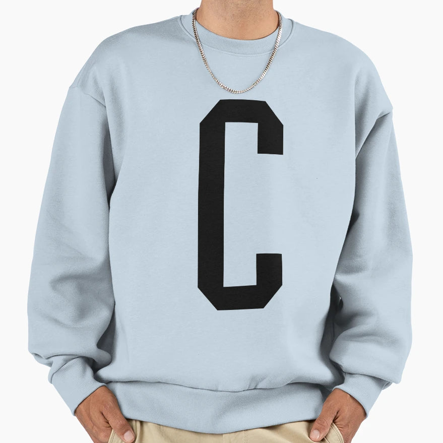 Letter C T-Shirt - Trendy Graphic for Adults - T-Shirt, Sweatshirt, Hoodie