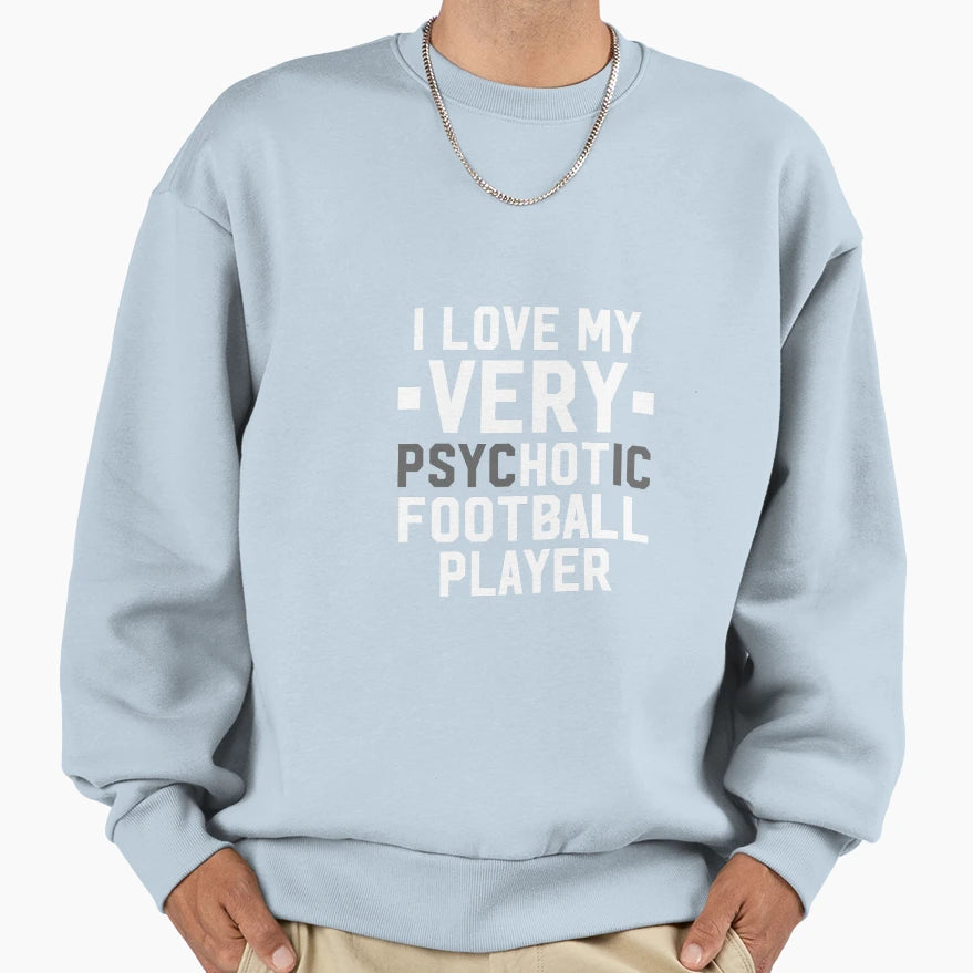 Football Player Sweatshirt - Graphic Print Unisex - T-Shirt, Sweatshirt, Hoodie
