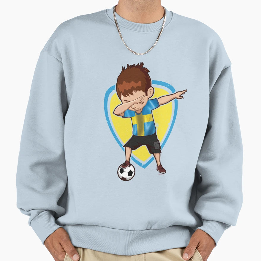 Football Soccer Dab Sweden Sweatshirt - Minimalist Print for Adults - T-Shirt, Sweatshirt, Hoodie