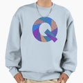 Alphabet Letter Q Screen Sweatshirt - Unique Graphic for Adults - T-Shirt, Sweatshirt, Hoodie