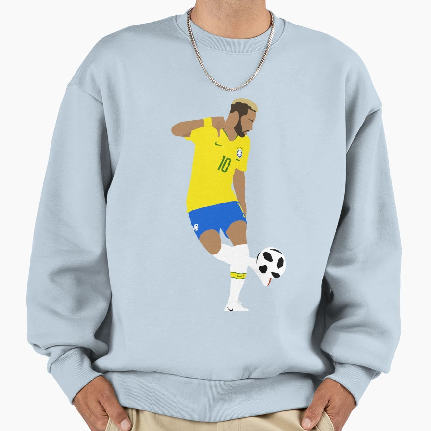 Neymar Jr Minimalist Sweatshirt - Unique Graphic for Adults - T-Shirt, Sweatshirt, Hoodie