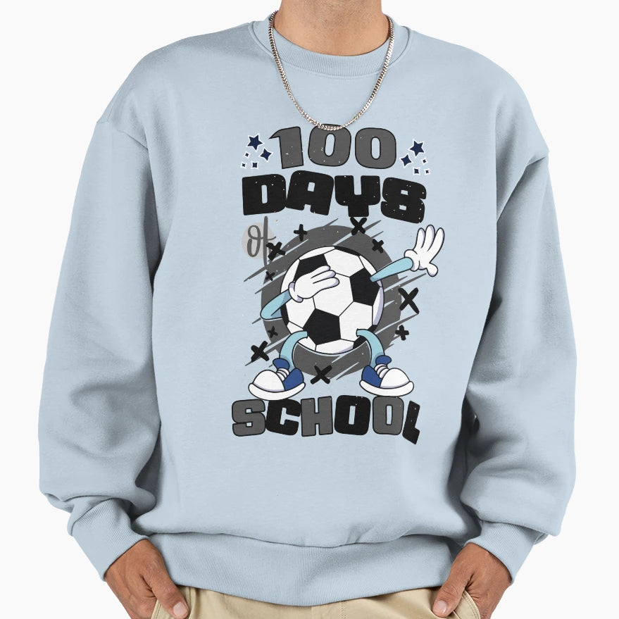100 Days School Featuring Dabbing Sweatshirt - Custom Art Print Unisex - T-Shirt, Sweatshirt, Hoodie