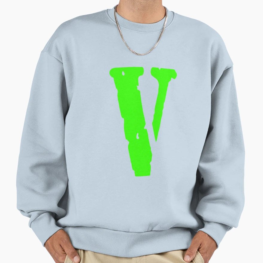 Vlone Green Sweatshirt - Trendy Graphic for Adults - T-Shirt, Sweatshirt, Hoodie