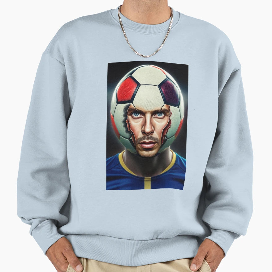 Player Soccer Helmet Sweatshirt - Unique Graphic Men Women - T-Shirt, Sweatshirt, Hoodie