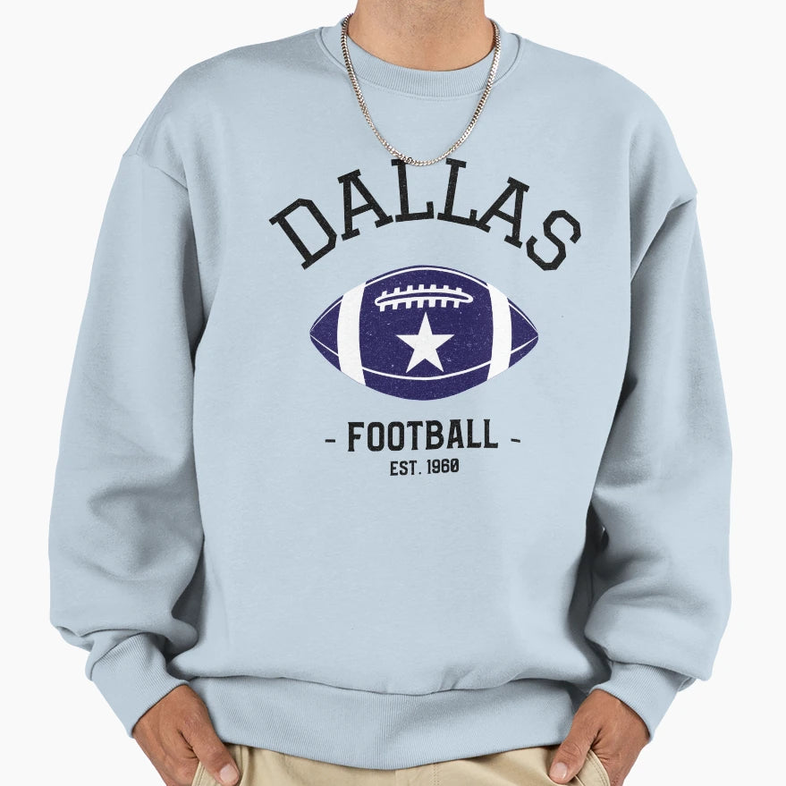 Dallas Football Sports Team Gift T-Shirt - Fun Novelty Design Unisex - T-Shirt, Sweatshirt, Hoodie