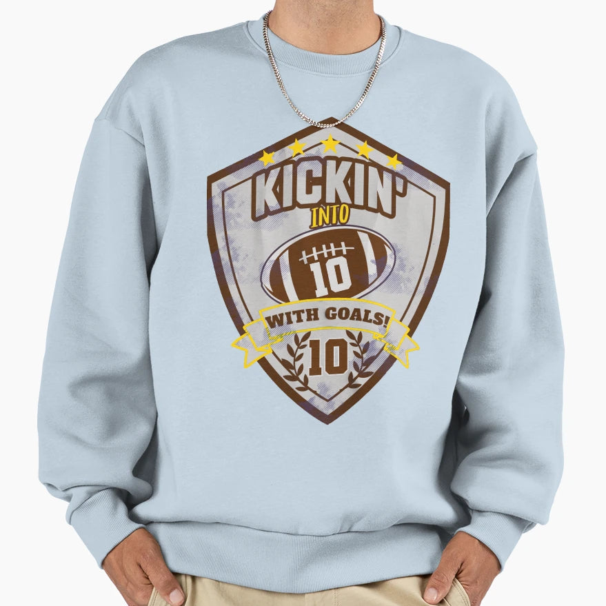 Happy Birthday 10 Year Old Sweatshirt - Aesthetic Graphic Men Women - T-Shirt, Sweatshirt, Hoodie
