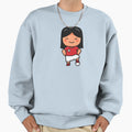 Kawaii Female Soccer Player Sweatshirt - Unique Graphic Men Women - T-Shirt, Sweatshirt, Hoodie