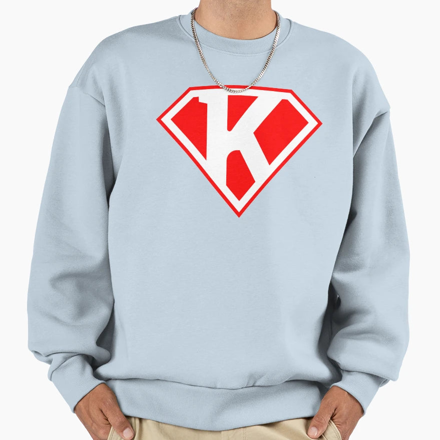 Letter K Vol 5 Z Super Letter Sweatshirt - Aesthetic Graphic for Adults - T-Shirt, Sweatshirt, Hoodie