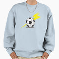 Football Soccer Ball Lightning Bolt Sweatshirt - Trendy Graphic Unisex - T-Shirt, Sweatshirt, Hoodie