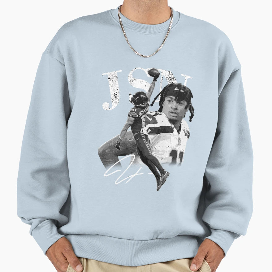 Jaxon Smith Njigba Seahawks Sweatshirt - Custom Art Print Unisex - T-Shirt, Sweatshirt, Hoodie