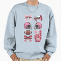 Alabama Coquette Bow Cheer Sweatshirt - Casual Everyday Wear Men Women - T-Shirt, Sweatshirt, Hoodie
