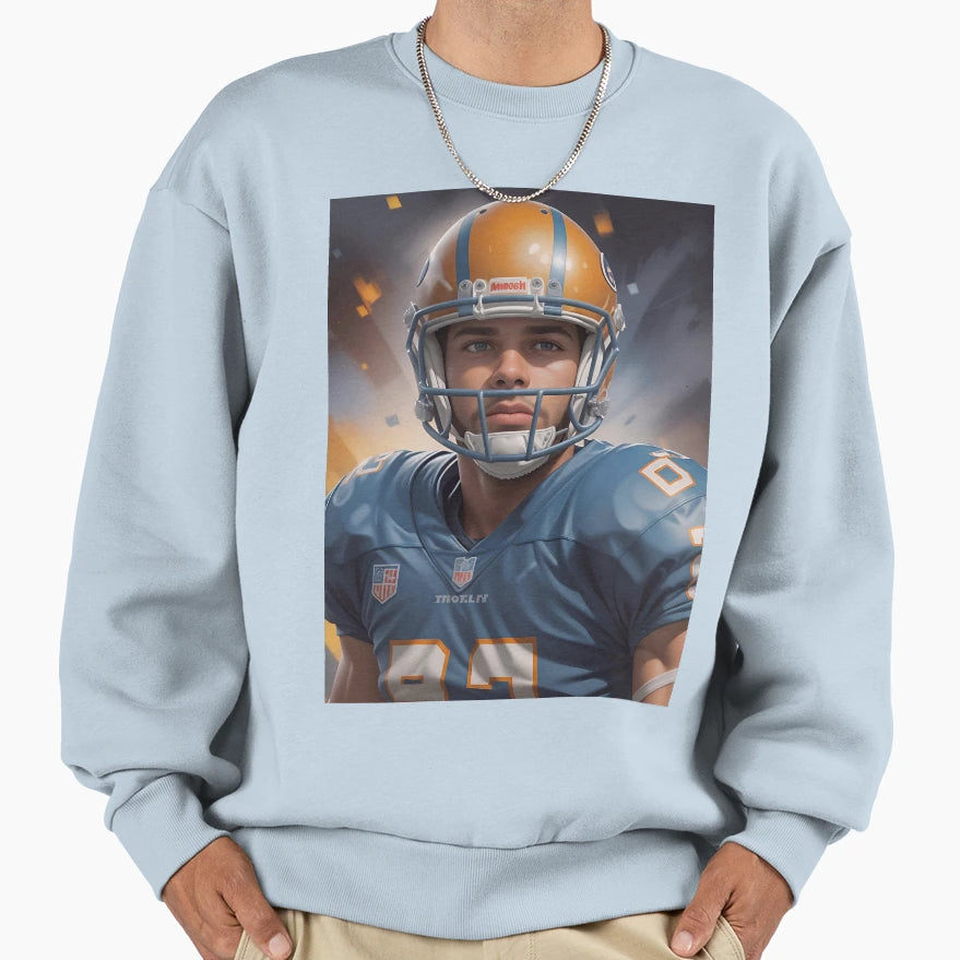 Usa American Football Player Sweatshirt - Graphic Print Unisex - T-Shirt, Sweatshirt, Hoodie