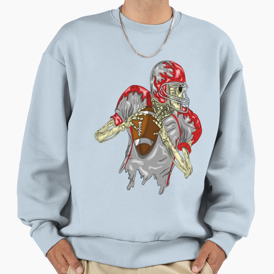 Rugby League Ball American Sweatshirt - Casual Everyday Wear Unisex - T-Shirt, Sweatshirt, Hoodie