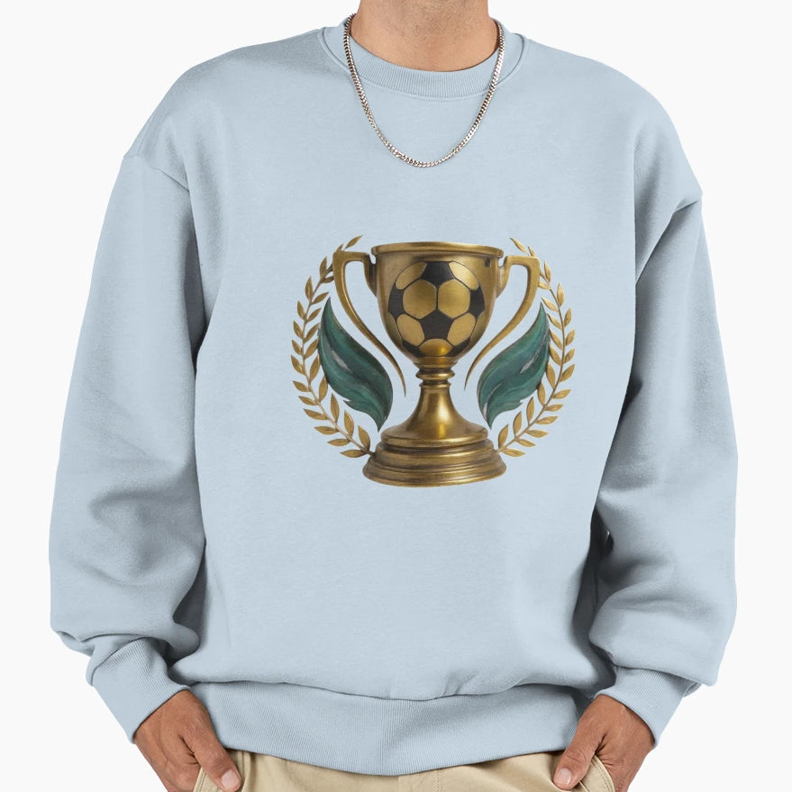 Realistic Football Trophy 2025 2026 Sweatshirt - Graphic Print for Adults - T-Shirt, Sweatshirt, Hoodie