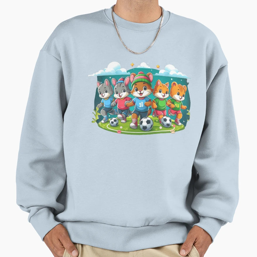 Unstoppable Furry Friends Sweatshirt - Custom Art Print Unisex - T-Shirt, Sweatshirt, Hoodie