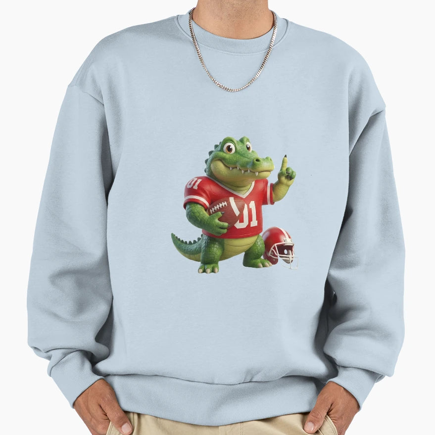 Gator Gridiron Champ 3D American Sweatshirt - Minimalist Print Unisex - T-Shirt, Sweatshirt, Hoodie