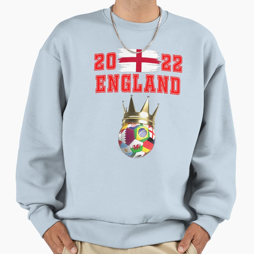 England Soccer World Cup Jersey Sweatshirt - Aesthetic Graphic Men Women - T-Shirt, Sweatshirt, Hoodie