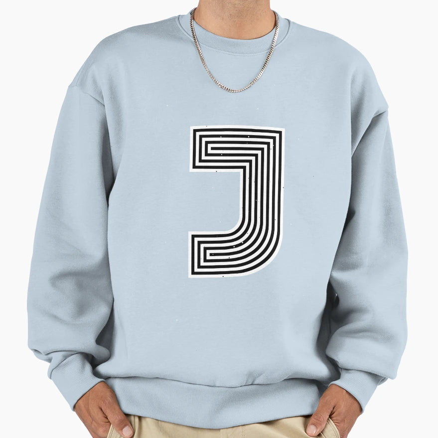 Illusive Letter J Sweatshirt - Unique Graphic Unisex - T-Shirt, Sweatshirt, Hoodie
