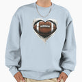 Heart American Football Valentines T-Shirt - Aesthetic Graphic Men Women - T-Shirt, Sweatshirt, Hoodie