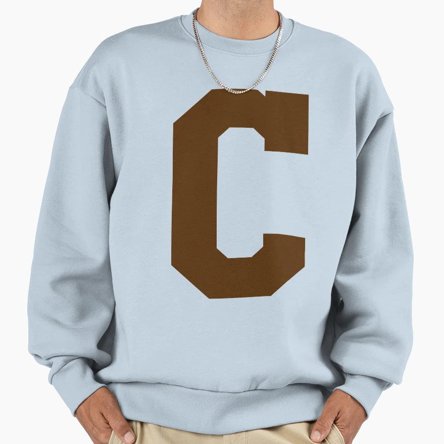 Alphabet Brown C Sports Letter C Sweatshirt - Custom Art Print Unisex - T-Shirt, Sweatshirt, Hoodie