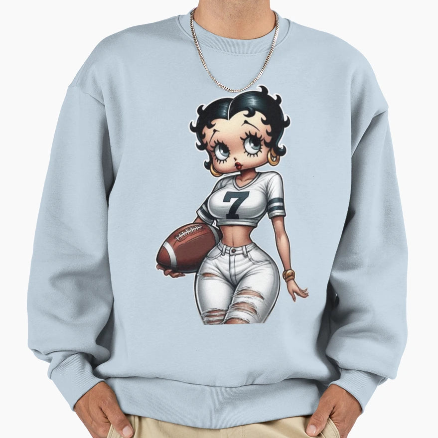 Betty Boop Sweatshirt - Fun Novelty Design Men Women - T-Shirt, Sweatshirt, Hoodie