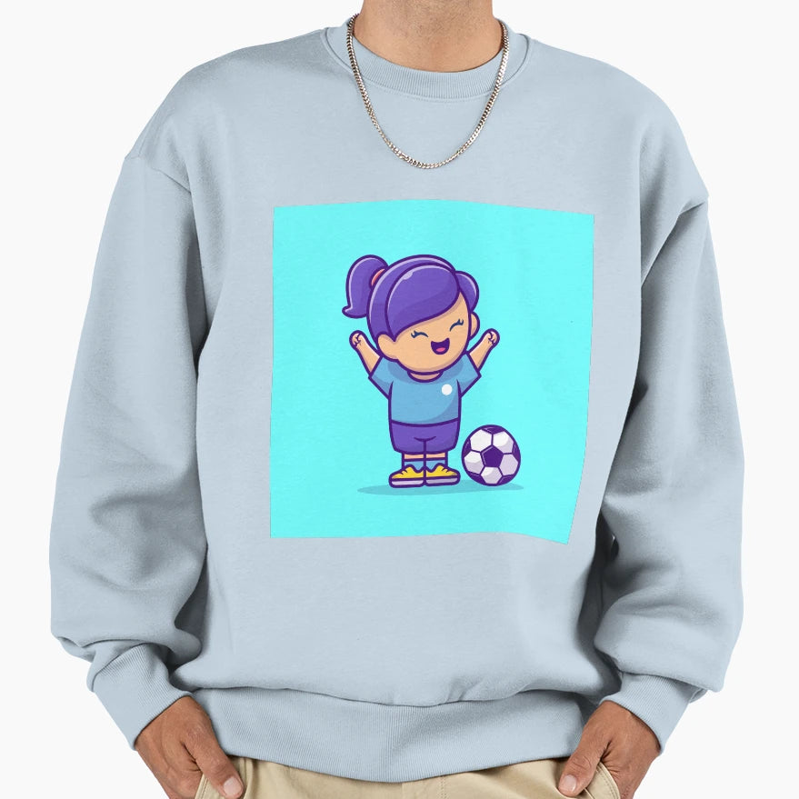 Goal Scorer Soccer Cartoon Vector Sweatshirt - Streetwear Style Men Women - T-Shirt, Sweatshirt, Hoodie