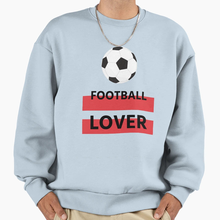 Football Lover Simple Black Sweatshirt - Trendy Graphic for Adults - T-Shirt, Sweatshirt, Hoodie