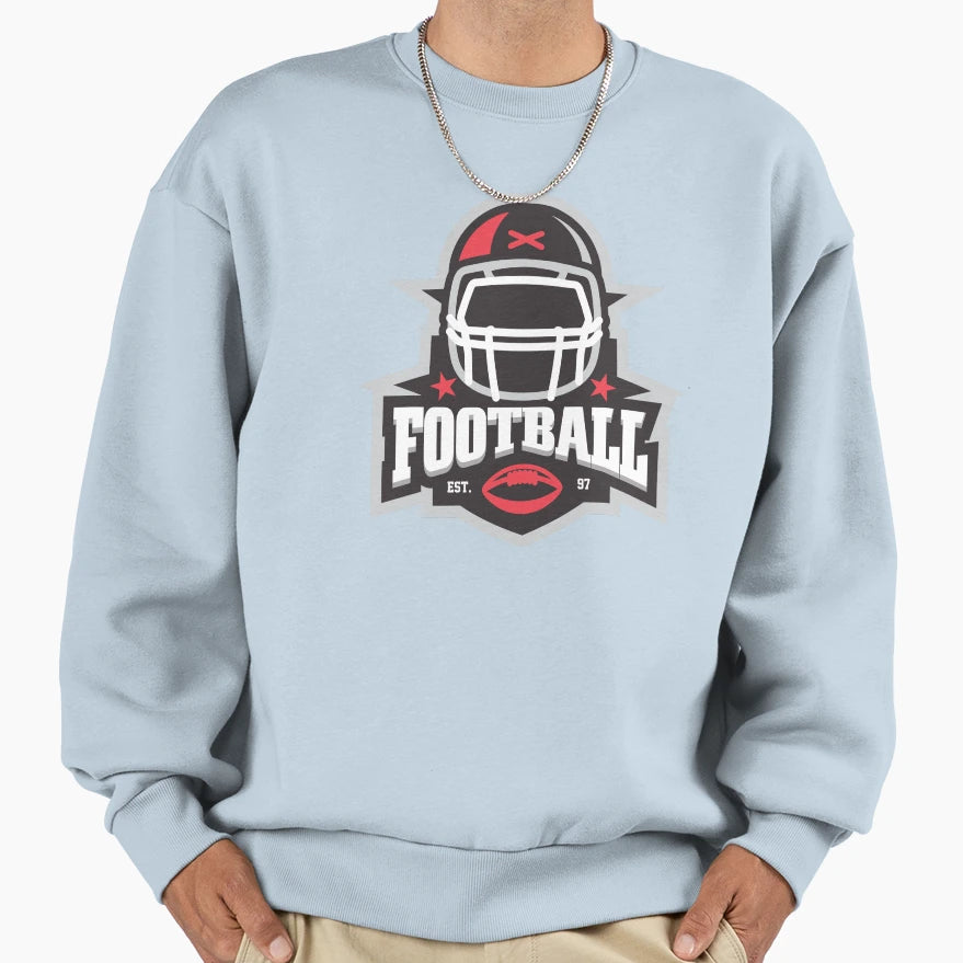 Football Sweatshirt - Casual Everyday Wear Men Women - T-Shirt, Sweatshirt, Hoodie