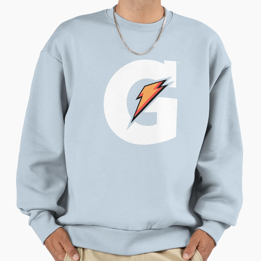White G Lighting Gatorades Drinks Sweatshirt - Trendy Graphic for Adults - T-Shirt, Sweatshirt, Hoodie