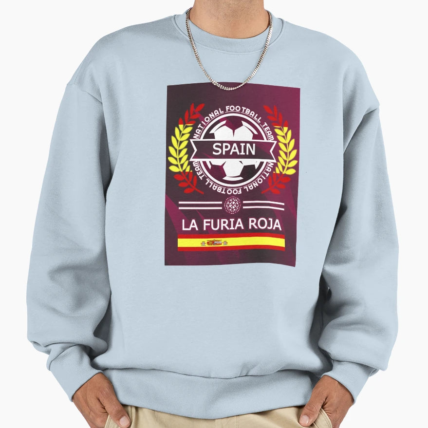 Spain New Football Supporters And Sweatshirt - Novelty Apparel Unisex - T-Shirt, Sweatshirt, Hoodie