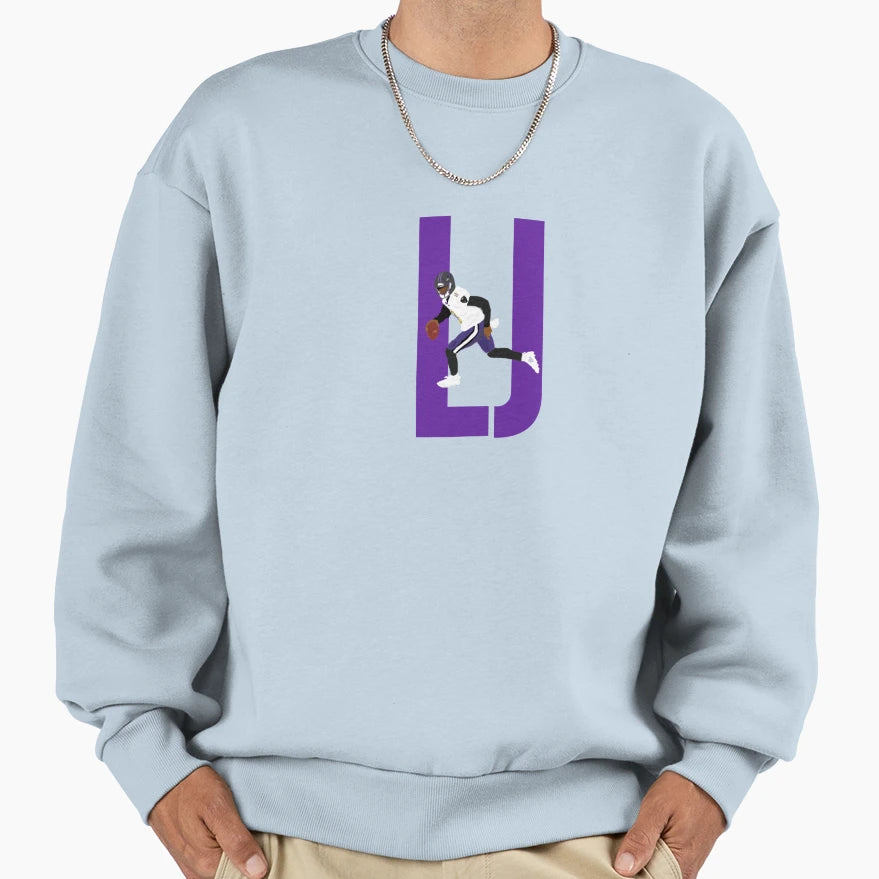 Lamar Baltimore Art T-Shirt - Custom Art Print Men Women - T-Shirt, Sweatshirt, Hoodie